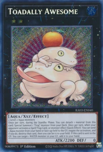 �Toadally Awesome (Secret ) - 1st  RA03 Quarter Century Bonanza N MINT YUGIOH - Picture 1 of 1
