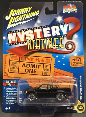 Johnny Lightning 1985 Toyota (XtraCab) SR5 Pickup 1:64 Pop Culture #5 BTTF Black - Image 1 of 4
