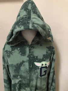 Gap Kids Size 8 Green One Piece Star Wars Ewok Footless Zip Up Hooded - Picture 1 of 10