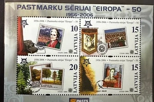 LATVIA 2006 MINI SHEET STAMP ON STAMP EUROPA STAMPS ON STAMPS -18817-11 - Picture 1 of 1