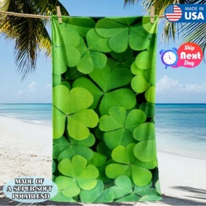 Clover Extra Large Beach Towel Oversize Towels Sandfree Absorbent 30x60 35x70in - Picture 1 of 8