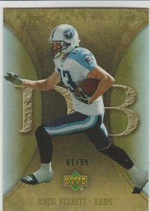 2007 Upper Deck Artifacts Green 61/99 Drew Bennett #97 Tennessee Titans