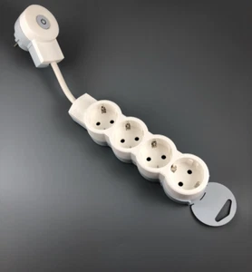 Multispina Schuko presa multipla distributore 4x con spina - Foto 1 di 6