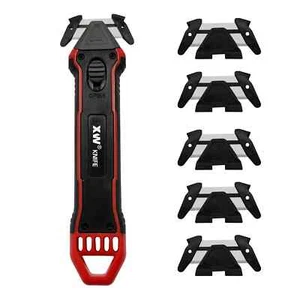 Sicherheits-Box Cutter mit schnellem Klingenwechsel, extra 5 Ersatzklingen enthalten - Bild 1 von 5