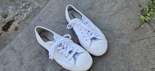 Oxford Converse Jack Purcell G Standard in pelle bianca da donna 7. 5