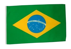 Brasilien Banner brasilianische Fahnen Flaggen 30x45cm - Picture 1 of 1