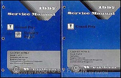 1997 Pontiac Grand Prix Riparazione Manuale 2 Set 97 Negozio Servizio Originale - Immagine 1 di 2