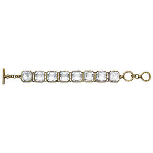 Chloe and Isabel Retro Glam Square-Cut Crystal Bracelet B179CL - NEW