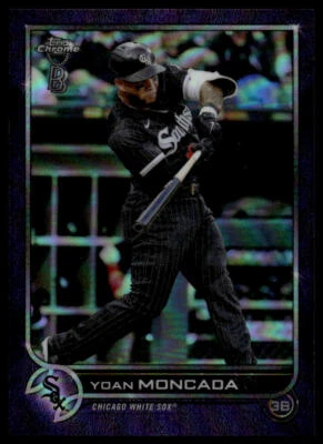 2022 Topps Chrome Ben Baller Edition Yoan Moncada #127 Purple Refractor /42 QTY - Image 1 of 2