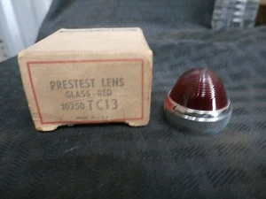 CUTLER HAMMER 10250TC13 RED PRETEST GLASS LENS NEW - Picture 1 of 4