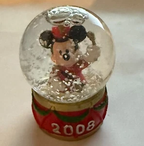 Disney JC Penny 2008 Mickey Mouse Christmas Mini Snow Globe - Picture 1 of 1