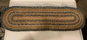 Wool Braided 24"x7.5" Table Runner Country Farmhouse Style - Picture 1 of 3