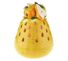 (2) Table Decor Pear Luminary with Flameless Candle And Timer QVC H199012