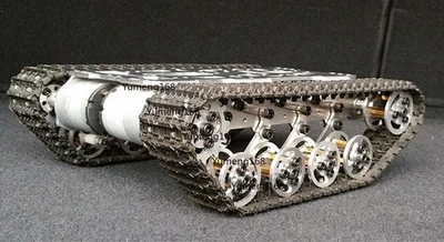 Robot Tank Chassis Metal Suspension System Tracked Vehicle f/ Robotics DIY Kit - Image 1 of 4