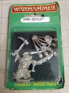 Warhammer Fantasy Classic Skaven Warlord Queek Head-Taker NIB Citadel Metal - Picture 1 of 1