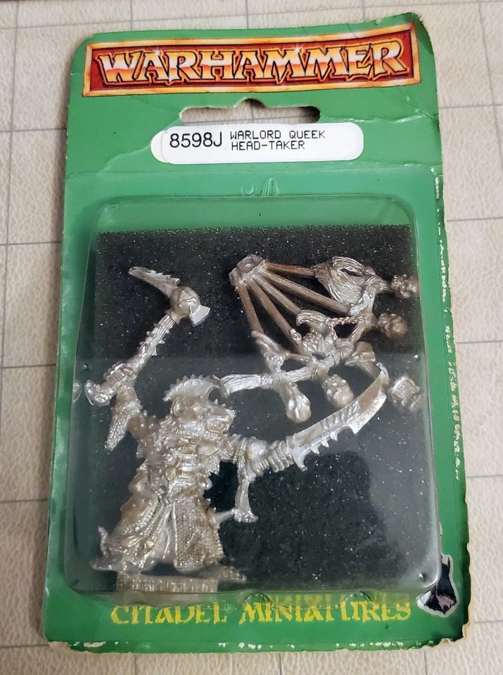Warhammer Fantasy Classic Skaven Warlord Queek Head-Taker NIB Citadel Metal - Image 1 of 1