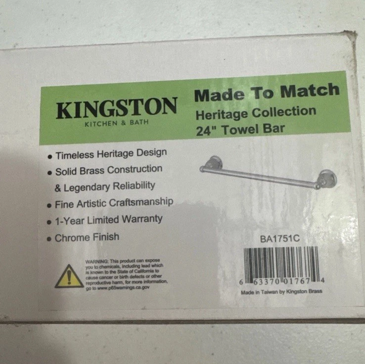 Kingston Brass Edenscape Freestanding Towel Rack - Triple Bar Chrome (24.63" X 8.88" X 31.75") - View #6