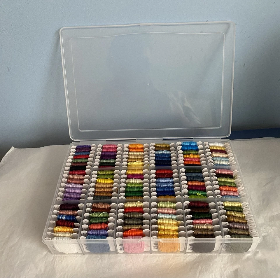 BOX LOT 126 SKEINS NEW DMC EMBROIDERY FLOSS NO DUPLICATES  - Image 1 of 1