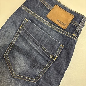 Mavi Zach Straight Leg Jeans Herren 34x30 Dark Medium Stretch Flex - Bild 1 von 9