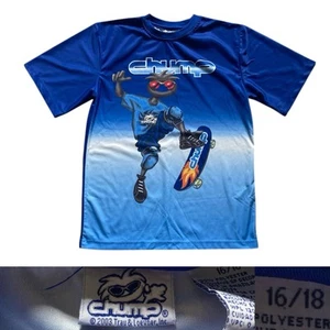 VTG 2003 Chump E T Skateboard Tee Shirt Short Sleeve Graphic Boy’s size 16/18 - Picture 1 of 8