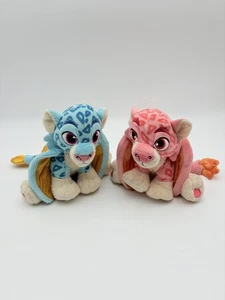 Disney Elena of Avalor Plush Zoom Estrella Pink Blue Leopard Sitting Cat Wings - Picture 1 of 10
