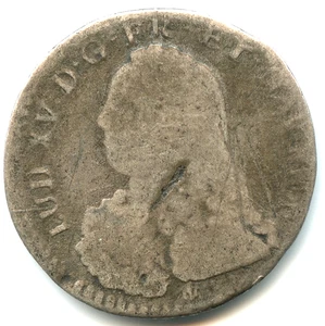 Louis XV ⅒ écu argent aux rameaux d'olivier 17.. D n°7071 - Foto 1 di 2