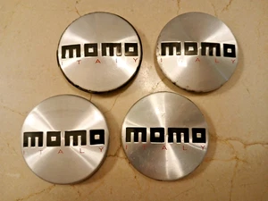 MOMO Italy Wheels Silver Machined Custom Wheel Center Cap # 397K53 Set Of 4 Caps - Picture 1 of 11