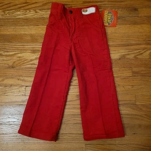 Pantalones de mezclilla Dickies Branders vintage años 80 talla 4 rojos pana para niños nuevos con etiquetas para niños - Imagen 1 de 8