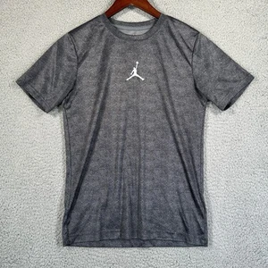 Nike Air Jordan Boys T-Shirt All Over Elephant Print Short Sleeve XL13-15 Y Gray - Picture 1 of 6