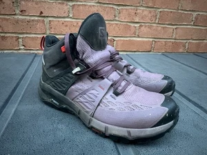 Salomon Odyssey Mujer Talla 6.5 Negro Púrpura Medio Senderismo Botas - Imagen 1 de 11