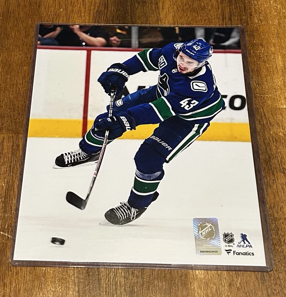 Quinn Hughes Vancouver Canucks Licensed Fanatics 8 X 10 Action Photo! - Image 1 of 1
