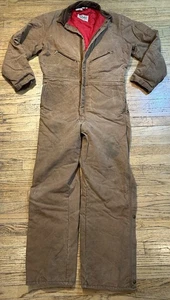 Tuta trapuntata isolante vintage Walls Blizzard Pruf marrone zip taglia XL alta - Foto 1 di 11
