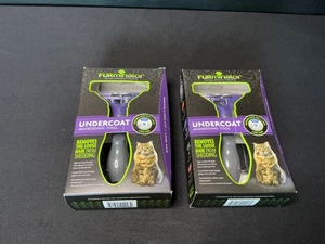 NUEVO PAQUETE DE 2 herramientas de deshedding FURMINATOR Undercoat, gato mediano/lg, pelo largo - Imagen 1 de 3