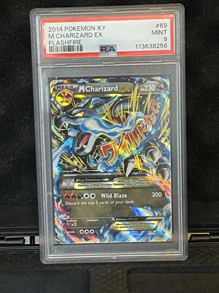 2014 PSA 9 Pokemon XY Flashfire M Charizard EX Holo Ultra Rare Card 69/106 - Image 1 of 1
