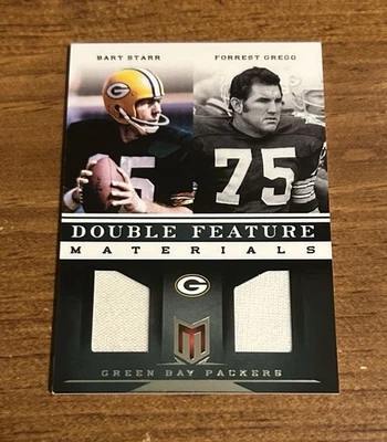 2012 Panini Momentum Bart Starr Forrest Gregg Jersey Card /149 - Image 1 of 2