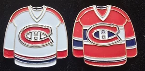 MONTREAL CANADIENS HOME & AWAY MAGLIE Spille da bavero - 2 spille - Foto 1 di 1