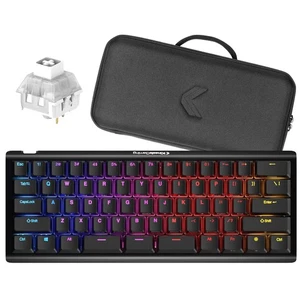 Gaming TKO Mechanical Keyboard | Clicky White Switches | 60% Layout | Split S... - Picture 1 of 4