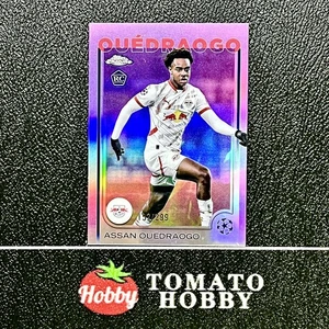 TOPPS CHROME UEFA 2024-25 ASSAN OUEDRAOGO RC /299 VIOLET REFRACTOR LEIPZIG - Picture 1 of 2