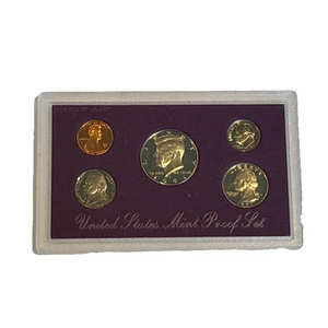 1991 U.S. Mint Proof Set Kennedy Half Dollar Five Different Coins Original Box - Picture 1 of 6