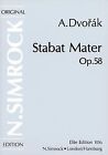 Stabat Mater Op 58 4 Soli Gemischter Chor Und Orcheste  Livre  Etat Bon