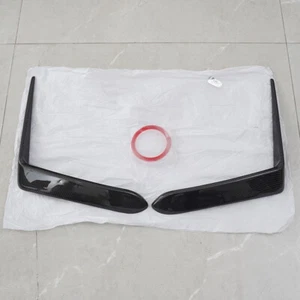 CARBON FIBER FRONT BUMPER GARNISH AIR VENT FANG TRIM COVERS FOR LEXUS RCF 15-18 - Picture 1 of 10