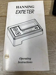 NCB BCoal Hanning Exmeter Bedienungsanleitung & laminierte Kurzanleitung. - Bild 1 von 4