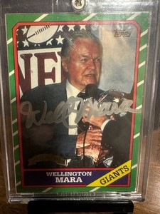 1997 Topps Hall Of Fame Wellington Mara Auto Autograph SSP #3 NM Giants