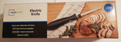 Cuchillo eléctrico Mainstays de hoja de acero inoxidable de 7" - ¡Ligero/Fácil de limpiar! Foto 1 de 2