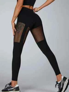 Res Ipsa Loquitur Melbourne - Cut Out Mesh Leggings - Black - Medium - 10 - Picture 1 of 5