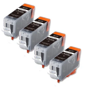 4 BLACK Printer Ink with chip fits Canon PGI-5 MP600 MP800 MP830 MX850 - Picture 1 of 1