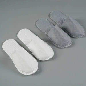 Guest Slippers Loafer Disposable Slippers Hotel Slippers Solid Color Non-slip UK - Picture 1 of 35