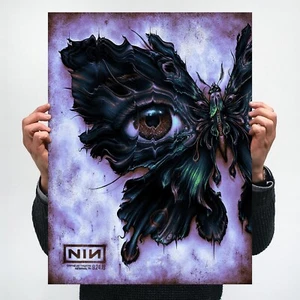 NC Winters NINE INCH NAILS Poster FOIL Signed AP Show Print Ghosts Trent Reznor - Picture 1 of 2