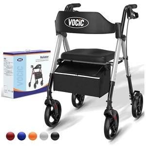 Rollator Faltbar und Leicht mit Sit,Rollatoren Schmal für Wohnung,Rollatoren ... - Bild 1 von 10