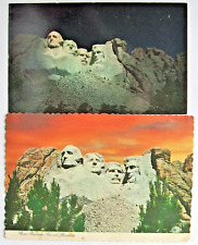 Postcards (2) - MOUNT RUSHMORE NATIONAL MONUMENT, SOUTH DAKOTA, USA (USA4-15)